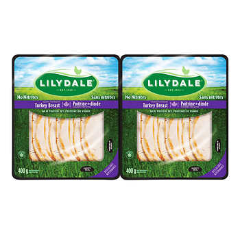 Image of Lilydale Sliced Turkey Breast 2-Pack - 2 x 400 Grams